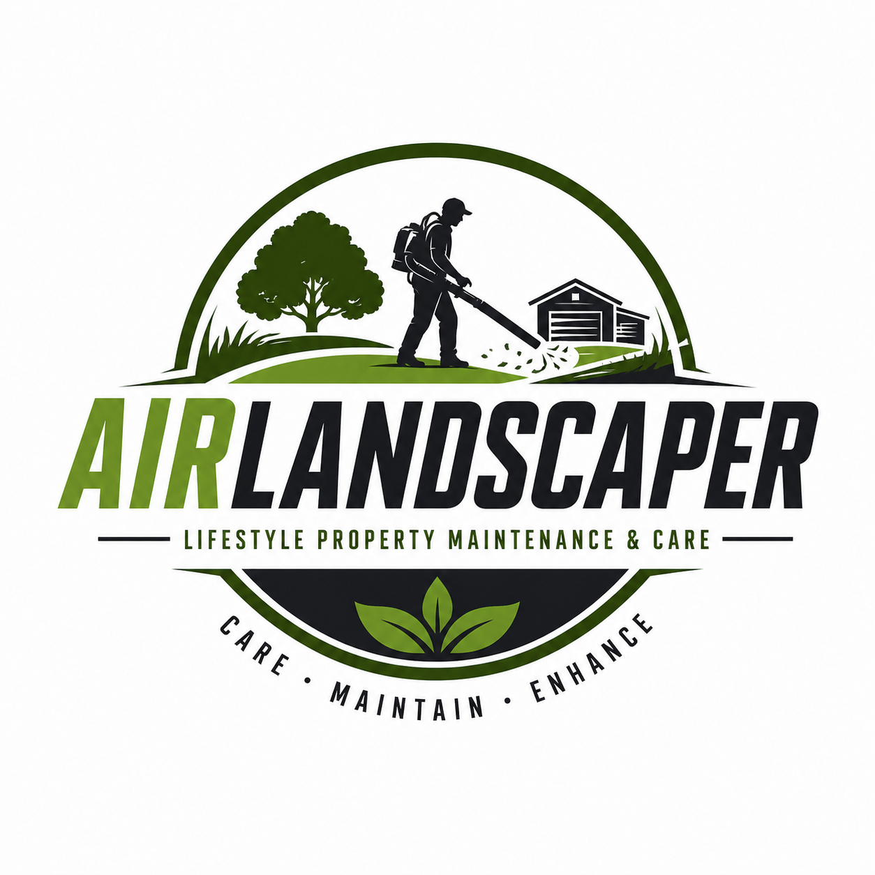 Airlandscaper property maintenance logo